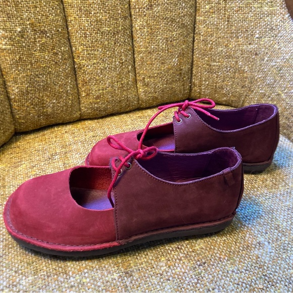 GUDRUN SJODEN red nubuck shoes, size 37 - Picture 4 of 6